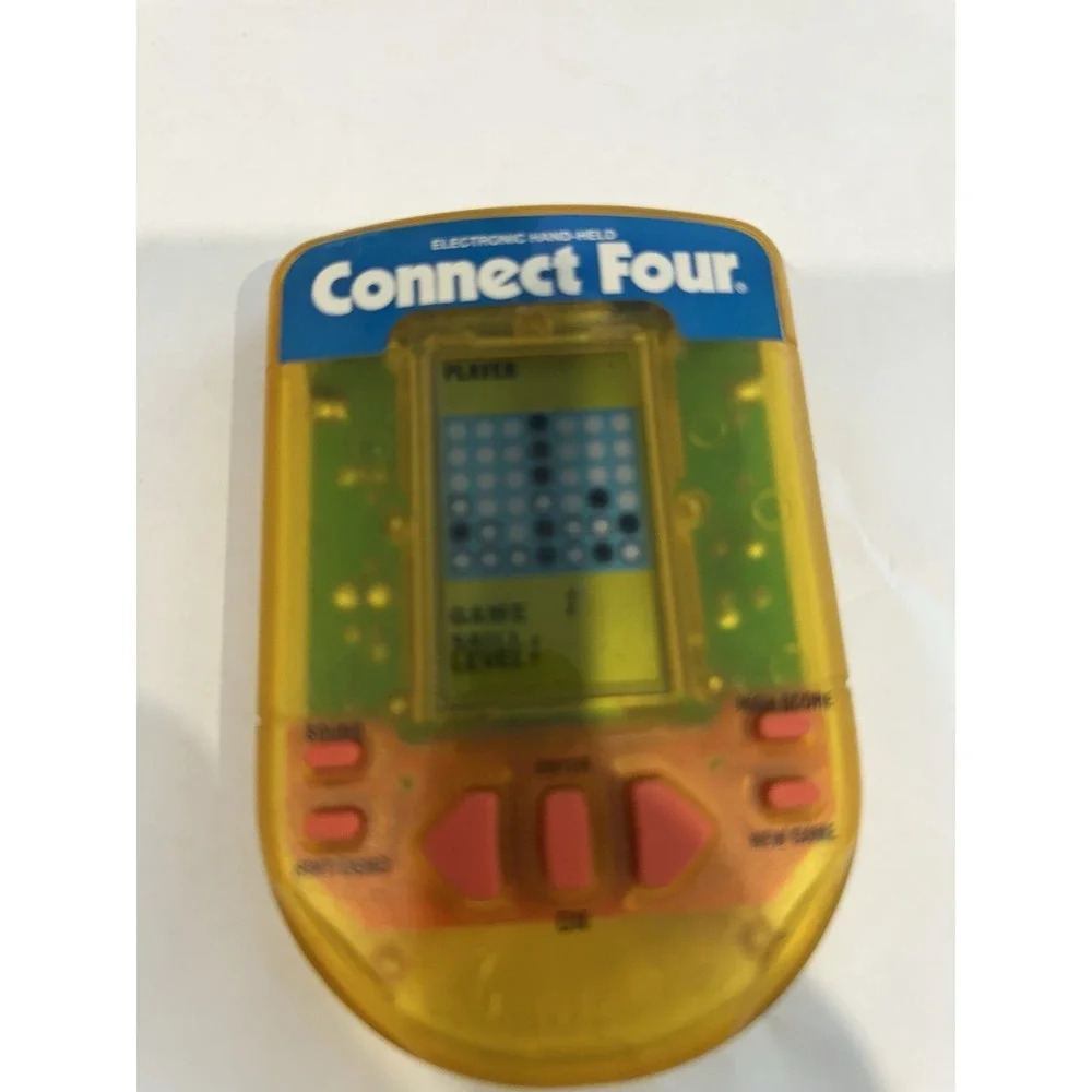 Vintage Connect Four 4 Electronic Handheld Game 1995 Travel Milton Bradley WORKS